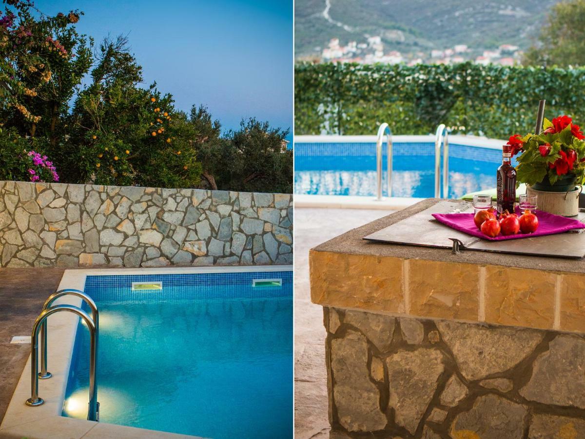 Villa Croatia Sea View With Heated Pool Vinisce Exterior photo